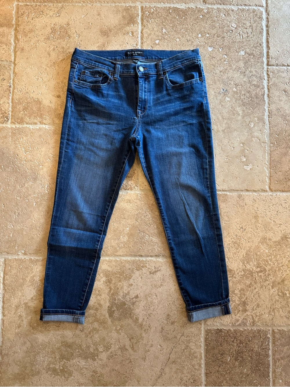 Banana Republic Women's Dark Blue Boyfriend Jeans